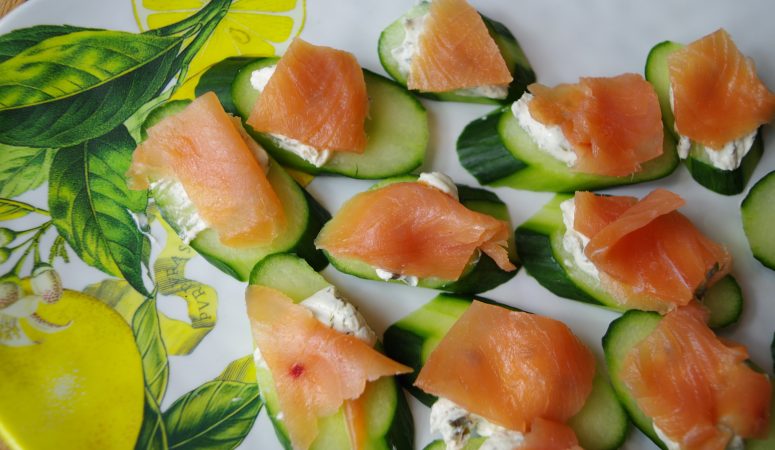 Salmon Cucumber Appetizers