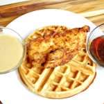 Beer Buttermilk Marinated Fried Chicken and Waffles