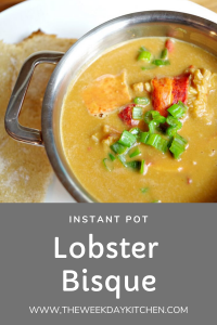 Instant Pot Lobster bisque