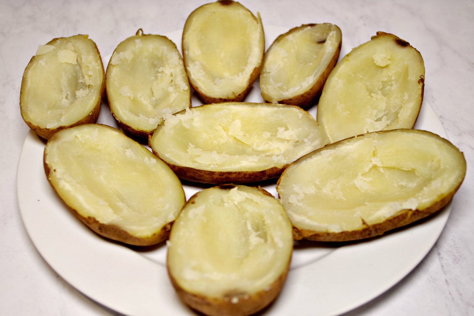 Instant Pot & Deep Fried Potato Skins The Weekday Kitchen