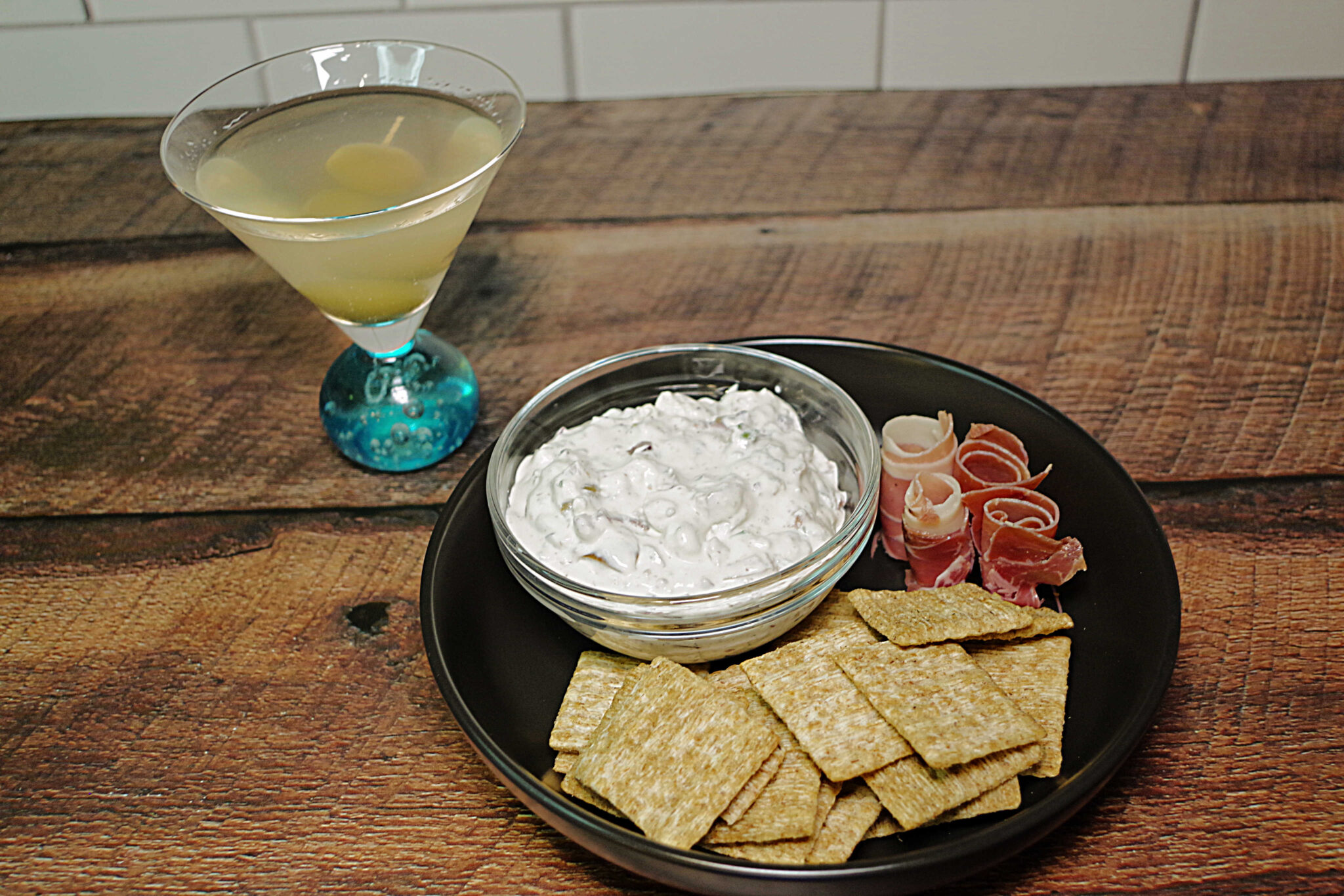 Dirty Blue Martini Dip The Weekday Kitchen